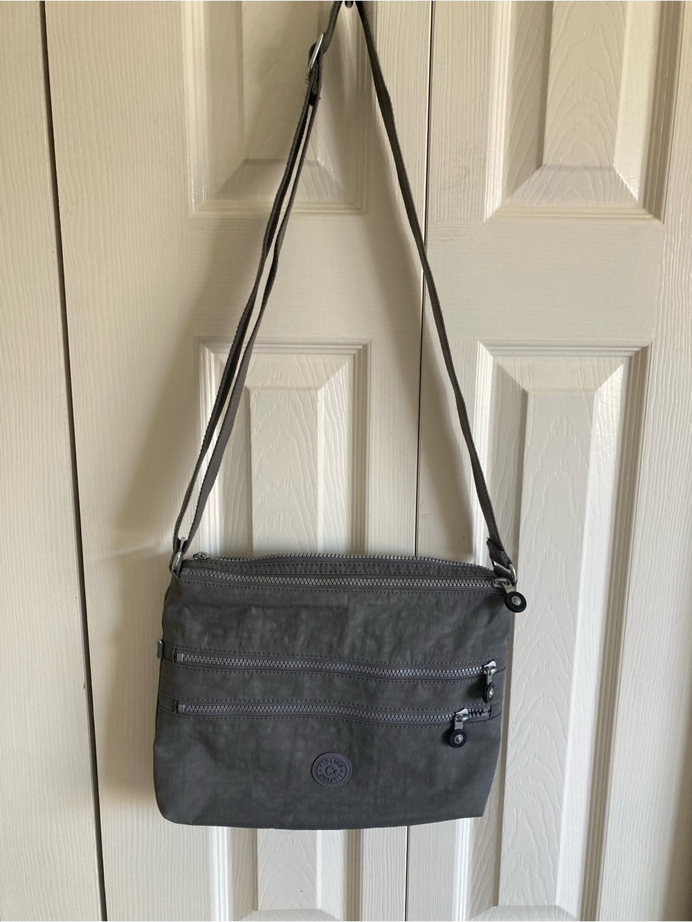 Kipling Alvar Medium Crossbody Bag Grey